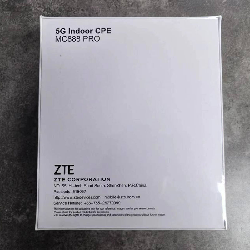 ZTE 5G Indoor CPE MC888 Pro Wi-Fi 6 AX5400 4G LTE CAT19 Mesh Router