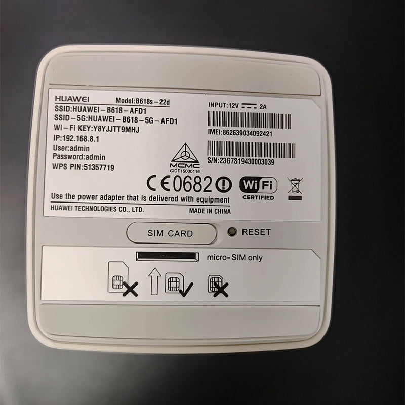 HUAWEI 4G WiFi Router B618s-22d LTE Cat11 Wireless CPE
