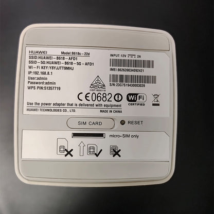 HUAWEI 4G WiFi Router B618s-22d LTE Cat11 Wireless CPE